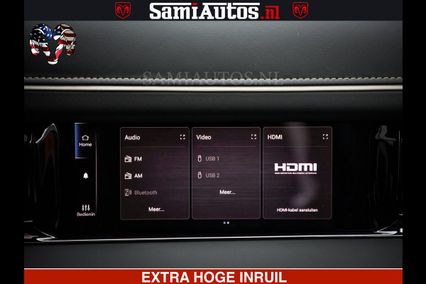 Dodge Ram Limited Night Sport High Output 540HP 706Nm | Massage + Full Option | De Meest Luxe en Volle Pick-Up in zijn Klasse | Comfortabele Dubbele Cabine met Royale 5 Zitplaatsen | BPM vrij | Nu Leverbaar uit Voorraad | Voorraad Nr 2356 - 0990