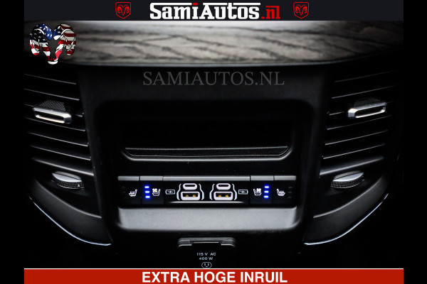 Dodge Ram Limited Night Sport High Output 540HP 706Nm | Massage + Full Option | De Meest Luxe en Volle Pick-Up in zijn Klasse | Comfortabele Dubbele Cabine met Royale 5 Zitplaatsen | BPM vrij | Nu Leverbaar uit Voorraad | Voorraad Nr 2356 - 0990