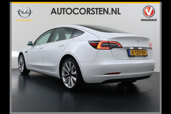 Tesla Model 3 SR Plus 325PK LFP Accu Lmv 19" AutoPilot Leder Pano-dak Adaptive-Cruise Camera's Elektr.-Stuur+Stoelen+Spiegels+Geheugen+Easy-En SOH 91% Navi LED ACC DAB Voorverwarmen interieur via App Keyless One-Pedal-Drive 1e Eigenaar Origineel Nederlandse Auto Fabrieksgarantie op Accu en Motor tot 08-12-2028/160.000KM
