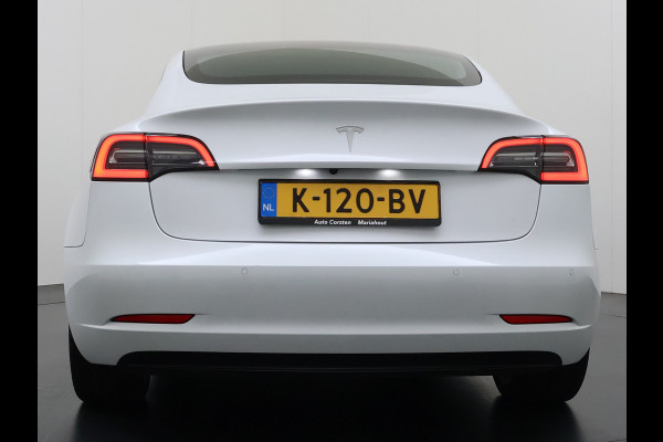 Tesla Model 3 SR Plus 325PK LFP Accu Lmv 19" AutoPilot Leder Pano-dak Adaptive-Cruise Camera's Elektr.-Stuur+Stoelen+Spiegels+Geheugen+Easy-En SOH 91% Navi LED ACC DAB Voorverwarmen interieur via App Keyless One-Pedal-Drive 1e Eigenaar Origineel Nederlandse Auto Fabrieksgarantie op Accu en Motor tot 08-12-2028/160.000KM