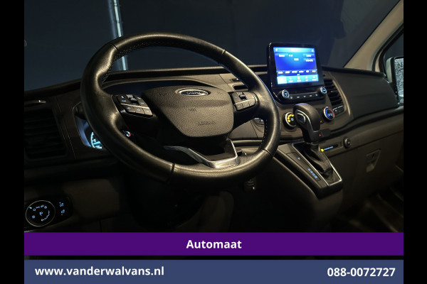 Ford Transit Custom 2.0 TDCI 131pk Automaat L2H1 Dubbele Cabine Euro6 Airco | 5-Zits | Camera | Navigatie | LED Apple Carplay, Android Auto, Adaptieve Cruisecontrol, Trekhaak, Stoelverwarming, Verwarmde voorruit, Parkeersensoren