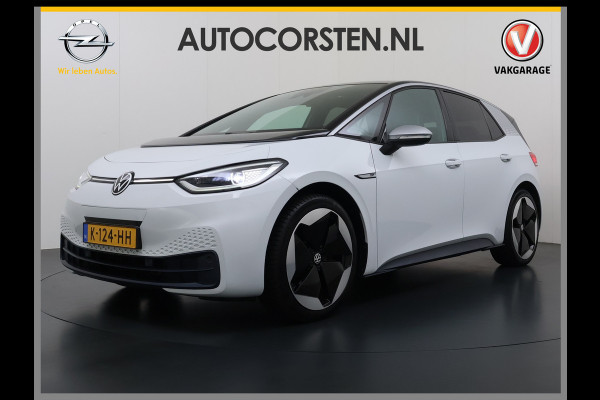 Volkswagen ID.3 First Max 62kWh Pano-Dak Elektr.Stoelen Adap.Cruise Camera Head-Up Matrix-Led Elektr.Stoelen 20"lm Navi Ecc Keyless Advanced SOH 89% Ergo Active Stoelen Stuur+Stoelverwarming Led-a-licht dynamisch Apple Carplay Android Auto Dodehoek detector Origineel Nederlandse Auto € 49.176 nieuw!