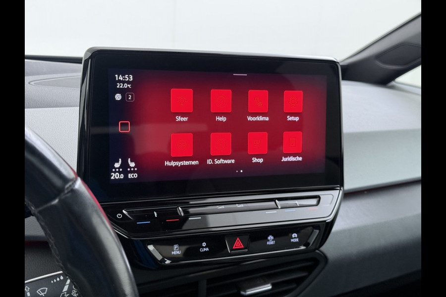 Volkswagen ID.3 First Max 62kWh Pano-Dak Elektr.Stoelen Adap.Cruise Camera Head-Up Matrix-Led Elektr.Stoelen 20"lm Navi Ecc Keyless Advanced SOH 89% Ergo Active Stoelen Stuur+Stoelverwarming Led-a-licht dynamisch Apple Carplay Android Auto Dodehoek detector Origineel Nederlandse Auto € 49.176 nieuw!