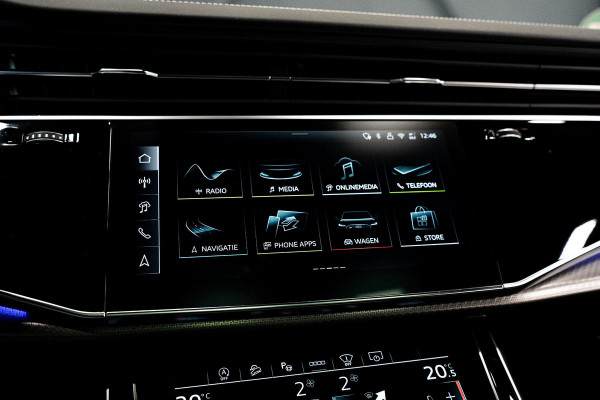 Audi Q8 4.0 TFSI RS Q8 quattro Performance *Achteras-besturing / Standkachel / Panorama / Bang & Olufsen / Stoelventilatie & massage / HUD*