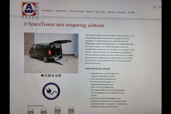 Renault Trafic -E-Tech /Citroen e-Jumpy XL L3 75kWh SNELLADER Rolstoelauto / Rolstoelbus 7-Persoons met Bodemverlaging