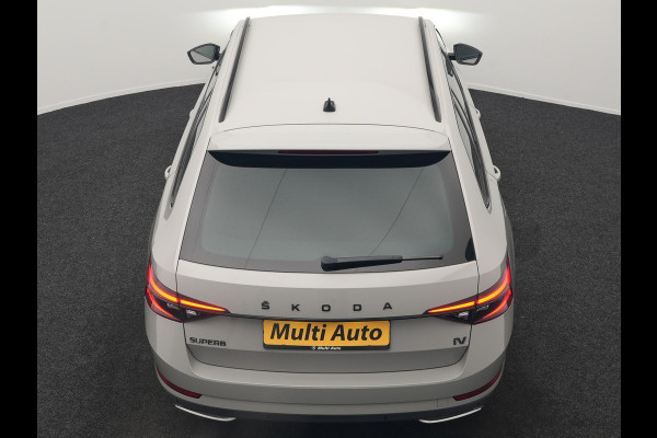 Škoda Superb Combi 1.4 TSI iV Sportline Business Plug In Hybrid 218pk Dealer O.H. PHEV | Trekhaak Af Fabriek | Adaptive Cruise | 360 Camera | Canton Audio | Alcantara Sportstoelen Memory & Verwarmd | Sfeerverlichting | Stuur Verwarmd | Keyless | Crystal LED | DAB |