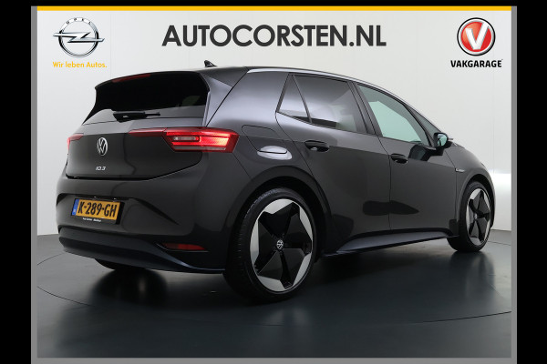 Volkswagen ID.3 First Max 62kWh Pano-dak 20"lm Head-Up-Display Adap.Cruise Camera Elek.Stoelen Navi Ecc Keyless Advanced Head-Up Matrix-Led SOH 91% Ergo Active Stoelen+Stuur+Stoelverwarming Led-a-licht dynamisch Apple Carplay Android Auto Dodehoek detector Dealeronderhouden Origineel Nederlandse Auto € 49.175,- nieuw!