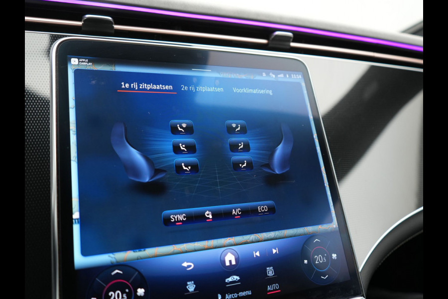 Mercedes-Benz EQE 350 Advantage 89 kWh 293pk Dealer O.H. | Adaptive Cruise | Luchtvering | Burmester Audio | Digital Light | 360 Camera | Lederen Sportstoelen Memory & Verwarmd | Sfeerverlichting | Keyless | Apple Carplay | Virtual | Navigatie |
