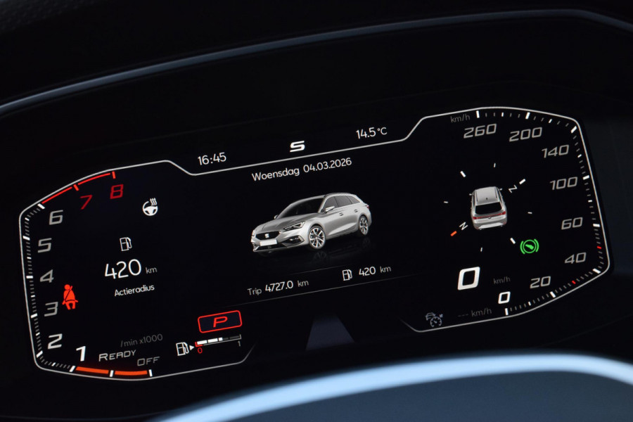 Seat Leon Sportstourer 1.5 eTSI FR|Cam.|Trekh.|ACC|Stoel+stuurverw.