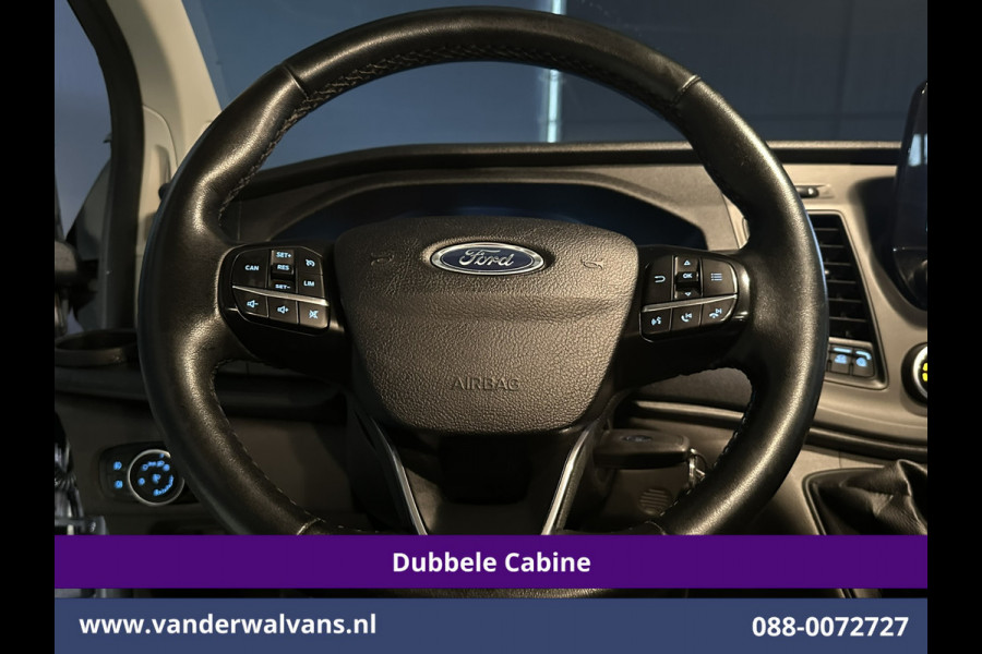 Ford Transit Custom 2.0 TDCI 170pk L2H1 Dubbele Cabine Euro6 Airco | 5-Zits | 2x Zijdeur | Camera | LED Apple Carplay, Android Auto, Cruisecontrol, Parkeersensoren, Stoelverwarming, Verwarmde voorruit 2800kg trekvermogen