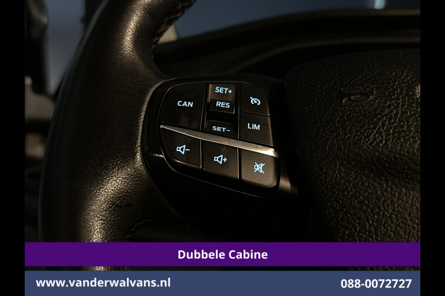 Ford Transit Custom 2.0 TDCI 170pk L2H1 Dubbele Cabine Euro6 Airco | 5-Zits | 2x Zijdeur | Camera | LED Apple Carplay, Android Auto, Cruisecontrol, Parkeersensoren, Stoelverwarming, Verwarmde voorruit 2800kg trekvermogen