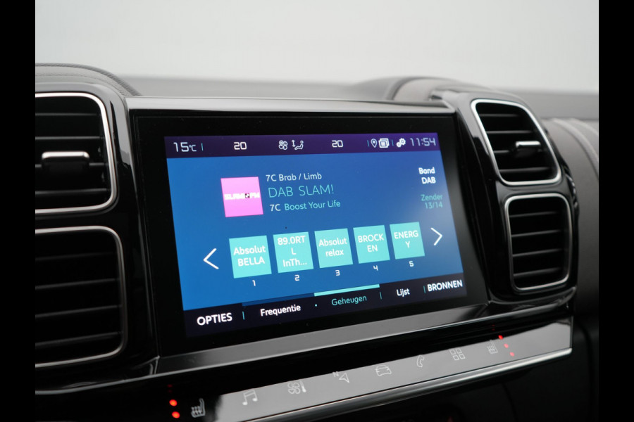 Citroën C5 Aircross 1.6 Shine PHEV 225pk Dealer O.H PHEV | Panodak | 360 Camera | Adaptive Cruise | Lederen Comfortstoelen Verwarmd | Blis | Navigatie | Apple Carplay | Virtual | DAB | 19" L.M. | Plug In Hybrid |