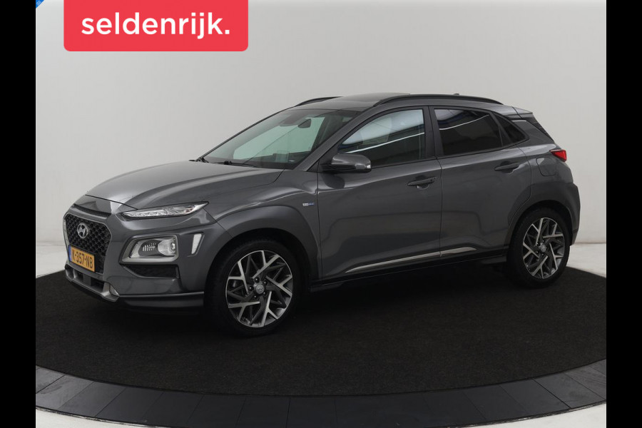 Hyundai Kona 1.6 GDI HEV Premium Sky | Schuifdak | Leder | Stoelventilatie | Adaptive cruise | Trekhaak | Head-Up | Carplay | Camera | Achterbankverwarming | Navigatie | Keyless | Climate control