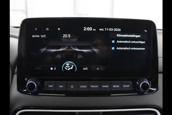 Hyundai Kona 1.6 GDI HEV Premium Sky | Schuifdak | Leder | Stoelventilatie | Adaptive cruise | Trekhaak | Head-Up | Carplay | Camera | Achterbankverwarming | Navigatie | Keyless | Climate control