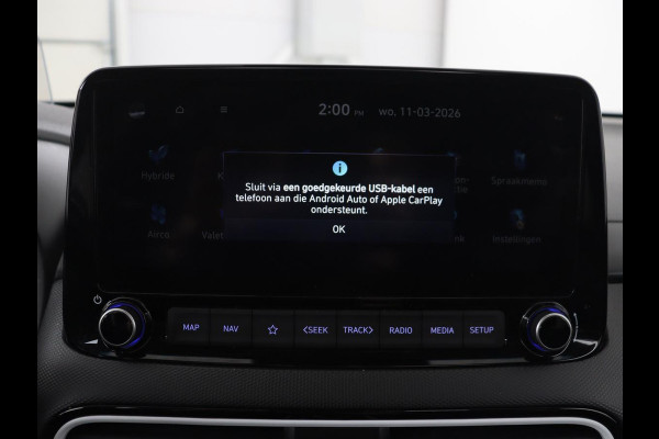 Hyundai Kona 1.6 GDI HEV Premium Sky | Schuifdak | Leder | Stoelventilatie | Adaptive cruise | Trekhaak | Head-Up | Carplay | Camera | Achterbankverwarming | Navigatie | Keyless | Climate control