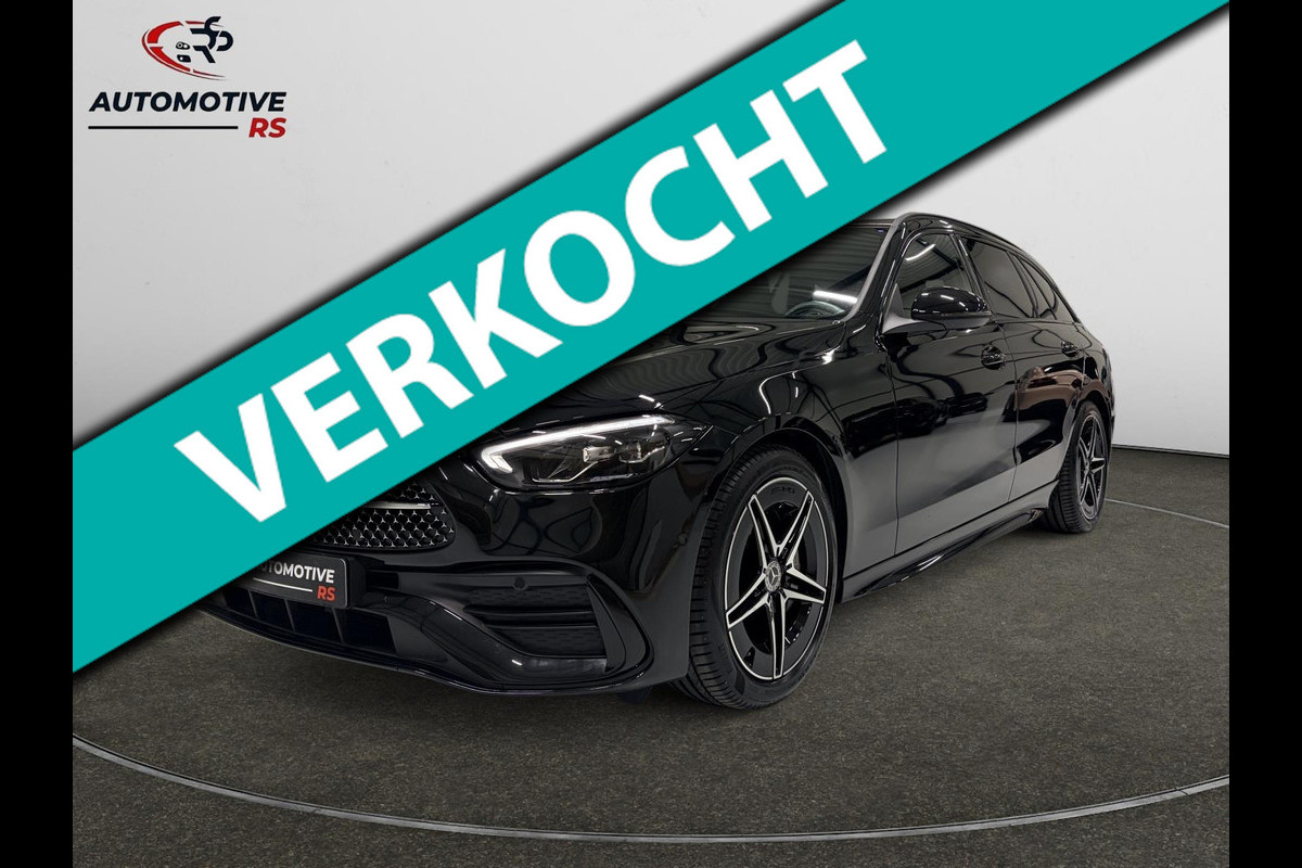 Mercedes-Benz C-Klasse Estate 180 AMG Line Trekhaak Navi Leer Camera Nightpack Ambient Elekt. achterklep PTS