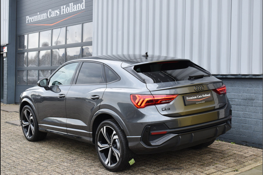 Audi Q3 Sportback 45 TFSI e S-Line 245 Pk Navi Sfeerverlichting Full Led Keyless Trekhaak 20 Inch Unieke staat