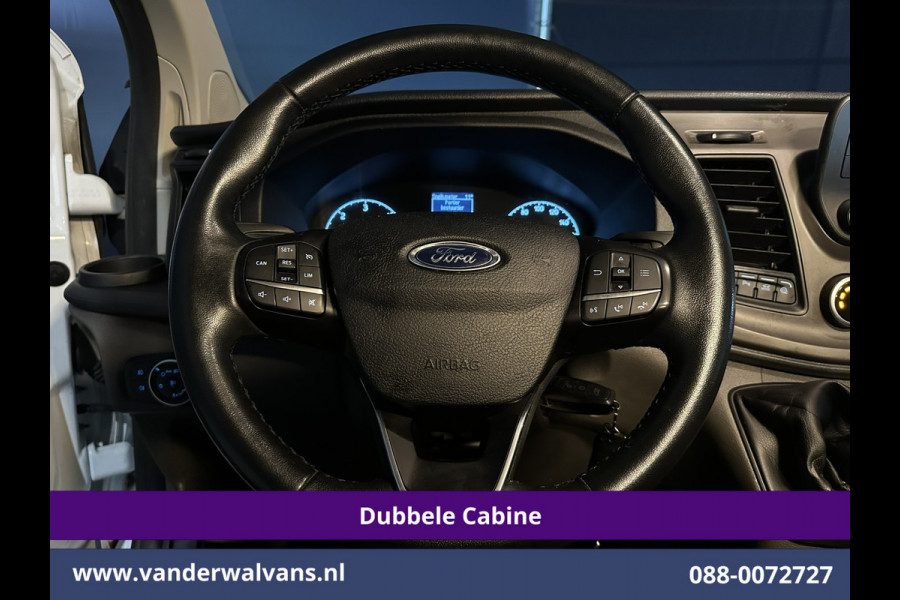 Ford Transit Custom 2.0 TDCI 131pk L2H1 Dubbele Cabine Euro6 Inrichting Airco | 5-zits | LED | Imperiaal Cruisecontrol, Stoelverwarming, Parkeersensoren