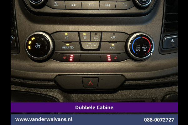 Ford Transit Custom 2.0 TDCI 131pk L2H1 Dubbele Cabine Euro6 Inrichting Airco | 5-zits | LED | Imperiaal Cruisecontrol, Stoelverwarming, Parkeersensoren