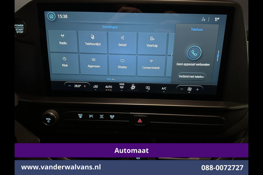 Ford Transit Custom 2.0 TDCI 136pk Automaat L1H1 Fabrieksgarantie Euro6 Airco | Camera | LED | Apple Carplay Android Auto, Cruisecontrol, Verwarmde voorruit, Parkeersensoren, Bijrijdersbank, 2800kg trekvermogen