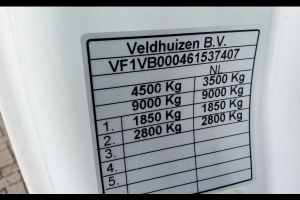 Renault Master BE TREKKER 9 TON'S - EURO 6 - V-815-VR