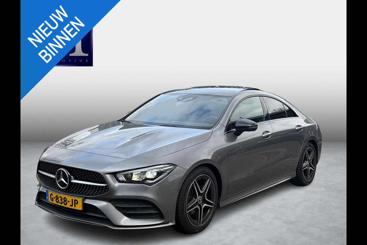 Mercedes-Benz CLA-Klasse 180 Business Solution AMG VAN € 30.900,- VOOR € 28.440,- UW LENTEVOORDEEL € 2.460,-! | PANO | AMG-LINE | STOELVERWARMING | SFEERVERLICHTING| CAMERA| KEYLESS|