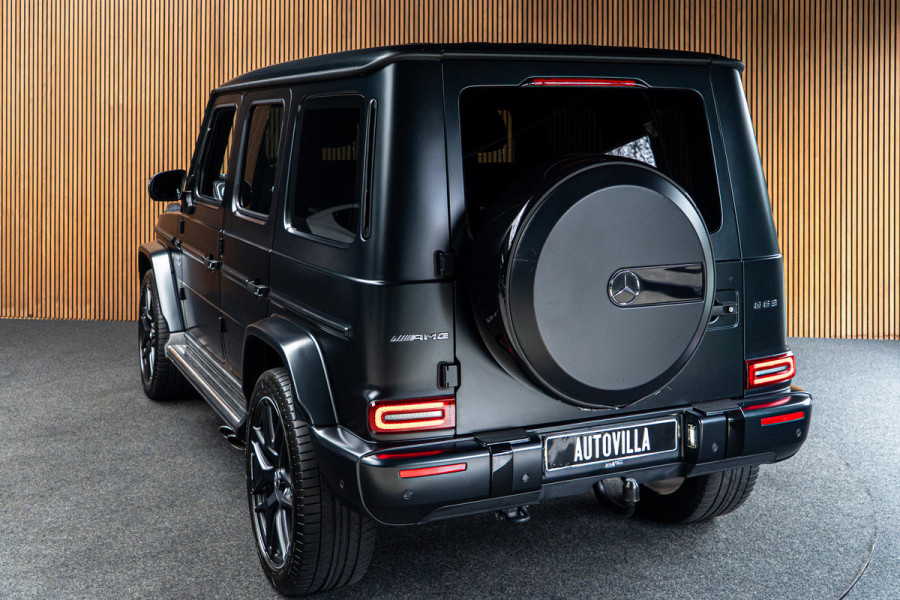 Mercedes-Benz G-Klasse 63 Navi Burmester Leer 360 Camera PTS Massage Schuif (kantel) dak Memory seats Stoelventilatie Stoelverwarming Climate voor en achter Distronic+ Trekhaak