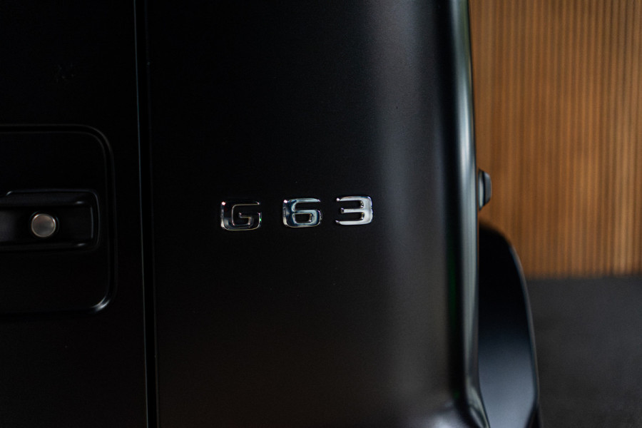 Mercedes-Benz G-Klasse 63 Navi Burmester Leer 360 Camera PTS Massage Schuif (kantel) dak Memory seats Stoelventilatie Stoelverwarming Climate voor en achter Distronic+ Trekhaak