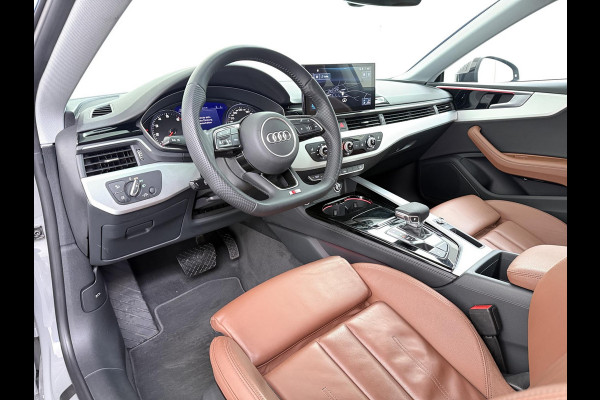 Audi A5 Coupé 40 TFSI S edition | S LINE IN- EN EXTERIEUR | TOPSTAAT! | 20 INCH| LEER| CAMERA| STOELVERWARMING| MATRIX LED| QUANTUM GRIJS
