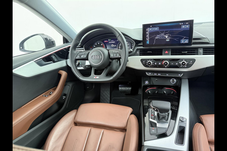 Audi A5 Coupé 40 TFSI S edition | S LINE IN- EN EXTERIEUR | TOPSTAAT! | 20 INCH| LEER| CAMERA| STOELVERWARMING| MATRIX LED| QUANTUM GRIJS