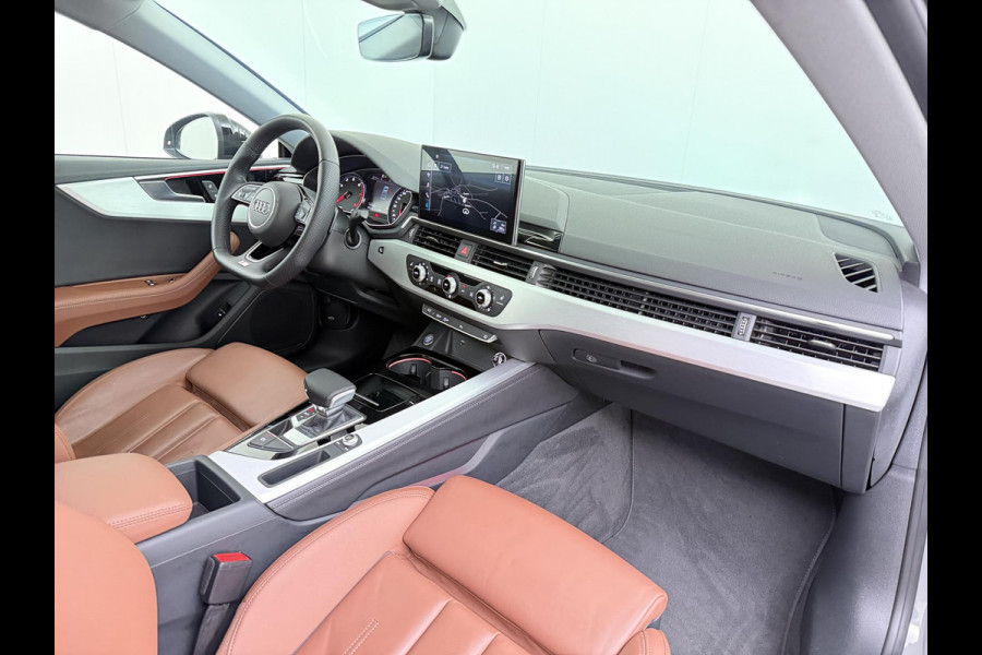 Audi A5 Coupé 40 TFSI S edition | S LINE IN- EN EXTERIEUR | TOPSTAAT! | 20 INCH| LEER| CAMERA| STOELVERWARMING| MATRIX LED| QUANTUM GRIJS