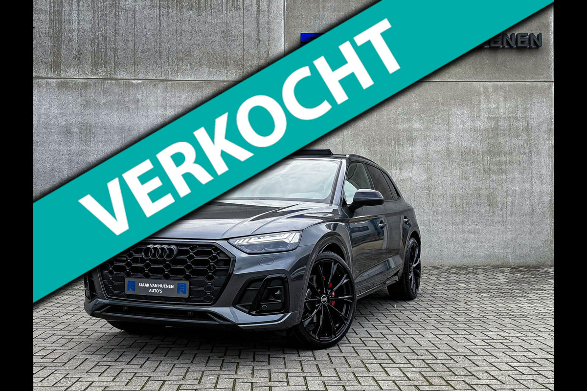 Audi Q5 55TFSI e 367pk Quattro Competition S Edition S-Line 1é Eig|19Dkm|Panoramadak|Luchtvering|HD Matrix|Memory|Virtual|Ambiance