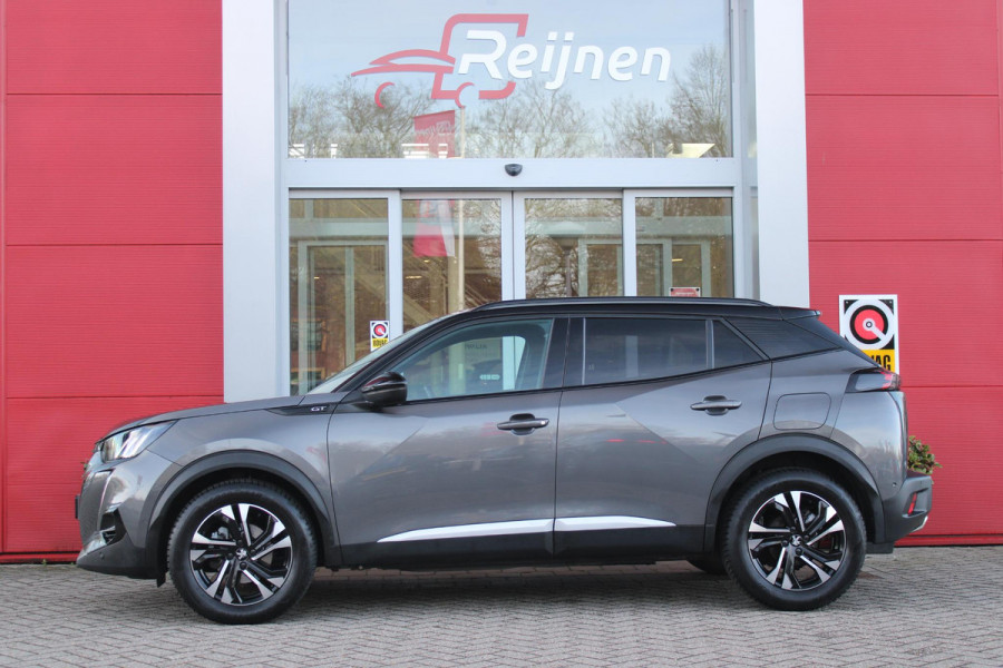 Peugeot 2008 1.2 130PK GT | NAVIGATIE 10" TOUCHSCREEN | APPLE CARPLAY/ANDROID AUTO | ADAPTIVE CRUISE CONTROL | FULL LED KOPLAMPEN | ACHTERUITRIJ CAMERA | 3-D COCKPIT | KEYLESS ENTRY/START | STOEL VERWARMING | DODEHOEK BEWAKING | ALL SEASON BANDEN |