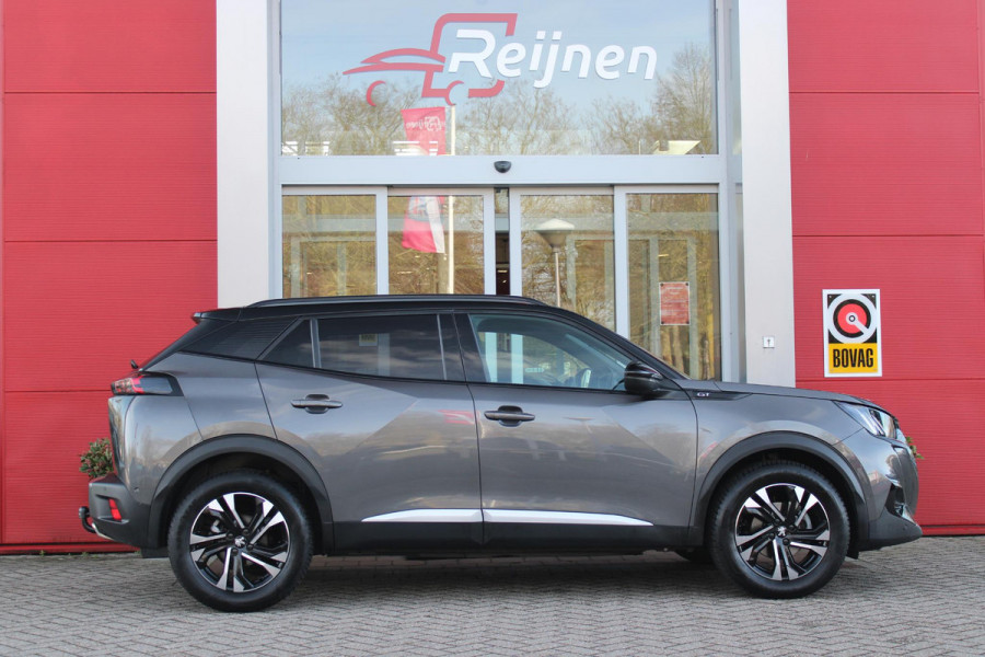 Peugeot 2008 1.2 130PK GT | NAVIGATIE 10" TOUCHSCREEN | APPLE CARPLAY/ANDROID AUTO | ADAPTIVE CRUISE CONTROL | FULL LED KOPLAMPEN | ACHTERUITRIJ CAMERA | 3-D COCKPIT | KEYLESS ENTRY/START | STOEL VERWARMING | DODEHOEK BEWAKING | ALL SEASON BANDEN |