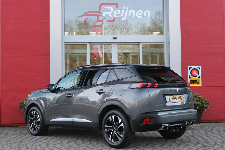 Peugeot 2008 1.2 130PK GT | NAVIGATIE 10" TOUCHSCREEN | APPLE CARPLAY/ANDROID AUTO | ADAPTIVE CRUISE CONTROL | FULL LED KOPLAMPEN | ACHTERUITRIJ CAMERA | 3-D COCKPIT | KEYLESS ENTRY/START | STOEL VERWARMING | DODEHOEK BEWAKING | ALL SEASON BANDEN |