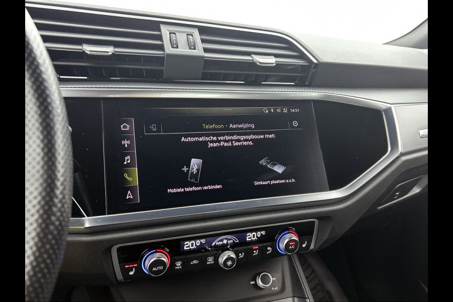 Audi Q3 35 TFSI S edition (Dealer OnderH, Navi, Carplay, StoelV, Leder, Lane Assist, Addapt Cruise, Etc)
