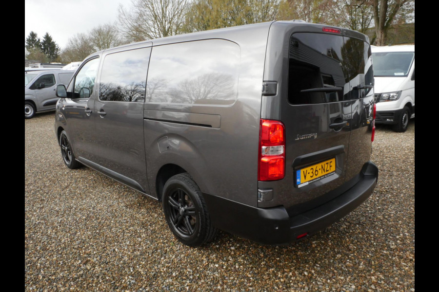 Citroën Jumpy 2.0 BlueHDI 120PK, L3, Dubbel cabine, Airco, 2 x Schuifdeur