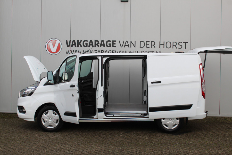 Ford Transit Custom 300 2.0 130PK TDCI L1H1 Trend Automaat Achterklep, Schuifdeur L+R, PDC V+A, Camera, Stoelverwarming