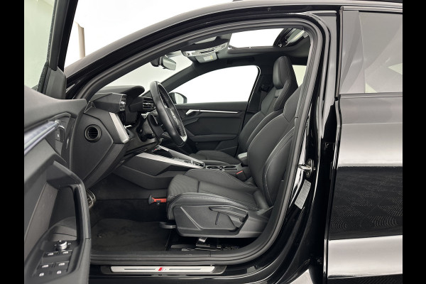 Audi A3 Limousine 35 TFSI S-Line Edition (INCL-BTW) Aut. *PANO | LEATHER-FABRIC | FULL-LED | AMBIENTLIGHT | SPORTSEATS | DIGI-COCKPIT | NAVI-FULLMAP | PRIVACYGLASS | SHIFTPADDLES | DAB+ | ADAPTIVE-CRUISE | 17"ALU*