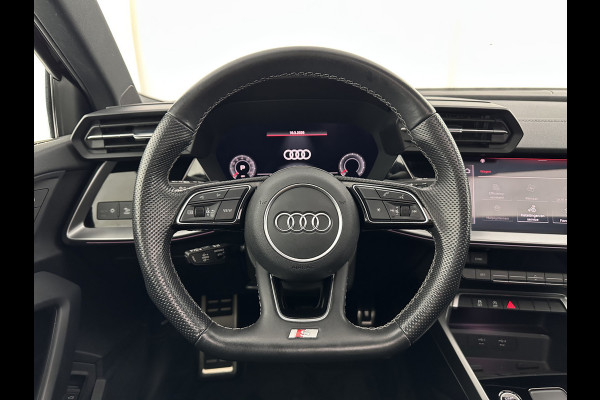 Audi A3 Limousine 35 TFSI S-Line Edition (INCL-BTW) Aut. *PANO | LEATHER-FABRIC | FULL-LED | AMBIENTLIGHT | SPORTSEATS | DIGI-COCKPIT | NAVI-FULLMAP | PRIVACYGLASS | SHIFTPADDLES | DAB+ | ADAPTIVE-CRUISE | 17"ALU*