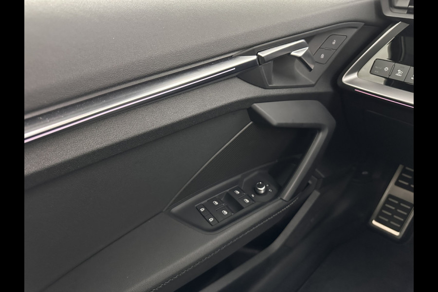 Audi A3 Limousine 35 TFSI S-Line Edition (INCL-BTW) Aut. *PANO | LEATHER-FABRIC | FULL-LED | AMBIENTLIGHT | SPORTSEATS | DIGI-COCKPIT | NAVI-FULLMAP | PRIVACYGLASS | SHIFTPADDLES | DAB+ | ADAPTIVE-CRUISE | 17"ALU*