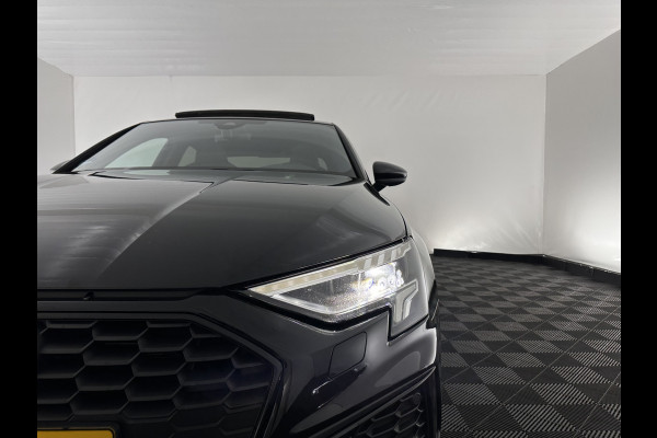 Audi A3 Limousine 35 TFSI S-Line Edition (INCL-BTW) Aut. *PANO | LEATHER-FABRIC | FULL-LED | AMBIENTLIGHT | SPORTSEATS | DIGI-COCKPIT | NAVI-FULLMAP | PRIVACYGLASS | SHIFTPADDLES | DAB+ | ADAPTIVE-CRUISE | 17"ALU*