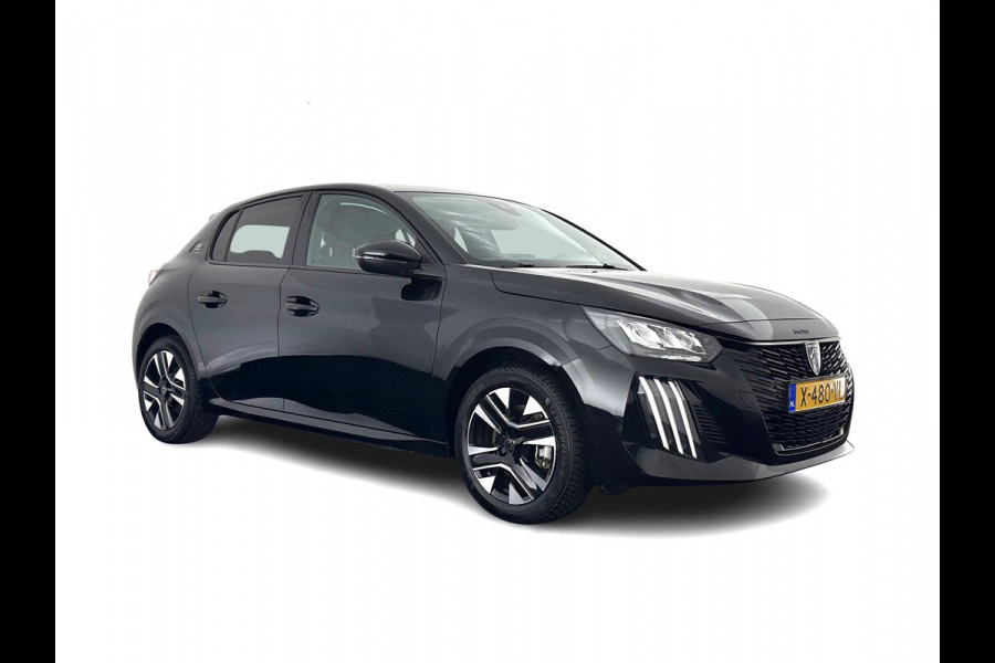 Peugeot e-208 EV Style 50 kWh [ 3-Fase-11kW] {SOH-96%} (INCL-BTW) Aut. *LEATHER-FABRIC | FULL-LED | SPORT-SEATS | KEYLESS | PRIVACY-GLASS | DAB+ | NAVI-FULLMAP | ECC | PDC | CRUISE | 16''ALU*