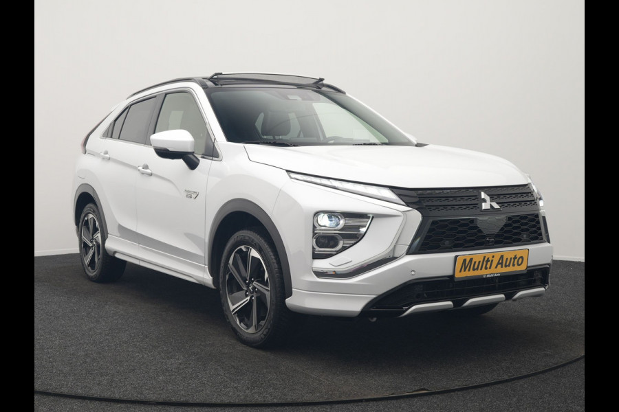 Mitsubishi Eclipse Cross 2.4 Instyle PHEV 188pk Dealer O.H. | Trekhaak Af Fabriek | Panodak | Head Up | Adaptive Cruise | 360 Camera | Lederen Sportstoelen Verwarmd | Keyless | Stuur Verwarmd | Apple Carplay | Blis | Navigatie | DAB | Plug In Hybrid |