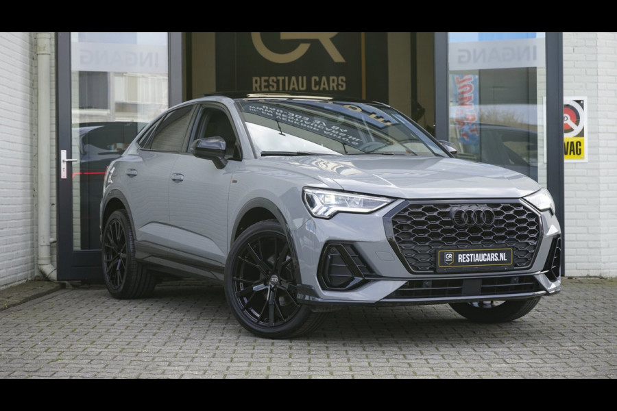 Audi Q3 Sportback 35 TFSI 3x S-Line Black Optik AUTOMAAT-CAMERA-CARPLAY-DRIVE SELECT-ELEKTRISCHE STOELEN-KEYLESS-MATRIX-PANORAMA