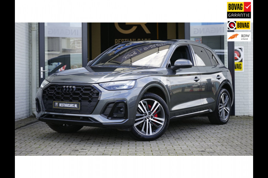 Audi Q5 55 TFSIe Quattro 3x S-Line Black Optik ACC-AMBIANCE-CAMERA-CARPLAY-KEYLESS-MATRIX LED-PANORAMA-ZONSVERDUISTERING