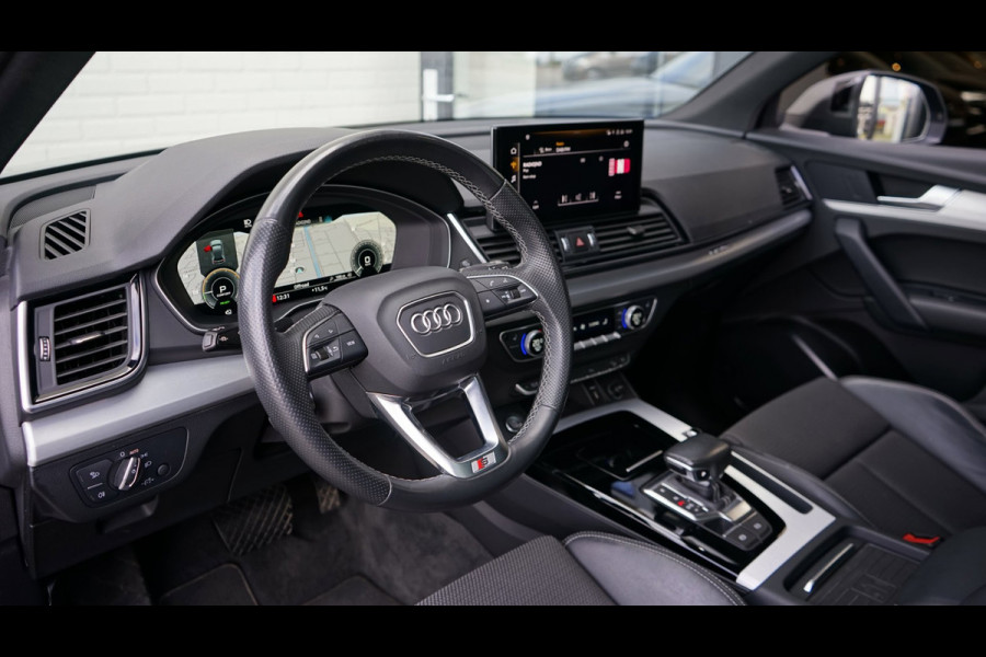 Audi Q5 55 TFSIe Quattro 3x S-Line Black Optik ACC-AMBIANCE-CAMERA-CARPLAY-KEYLESS-MATRIX LED-PANORAMA-ZONSVERDUISTERING