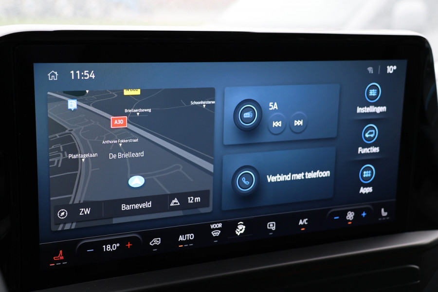 Ford Transit Custom 320 2.0 TDCI 150 PK L2H1 Limited | ACC | Blind Spot | Camera | Lane Assist | Stoelverwarming | CarPlay | Navigatie | Stuurwielverwarming | 3-Zitter | Verlengde fabrieksgarantie tot 12-2029