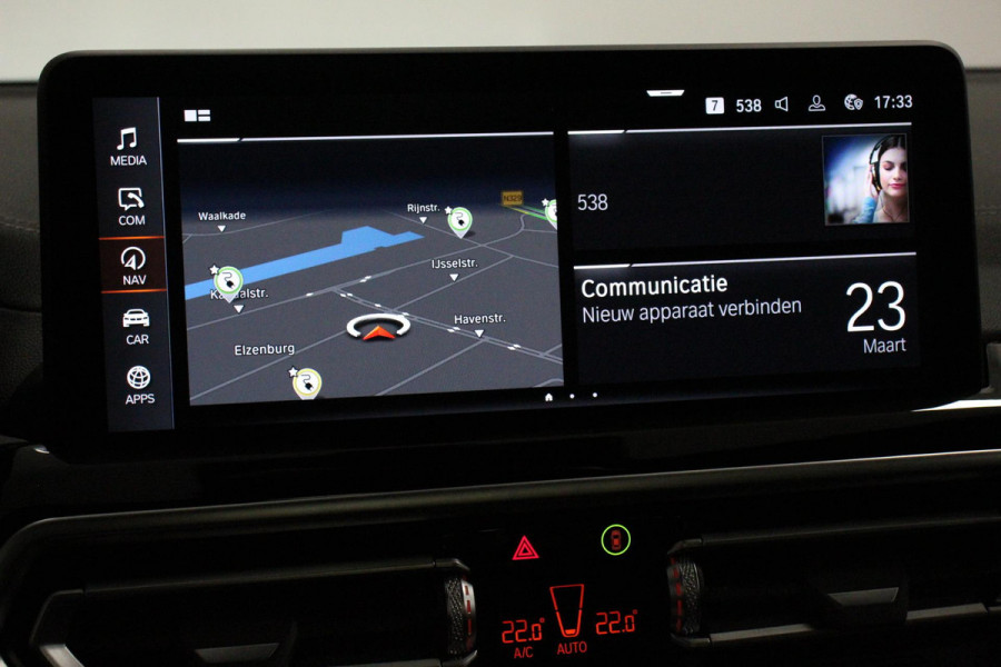 BMW iX3 Executive M-Sport 80 kWh Leder Panoramisch Schuif-Kantel dak Camera Elektrisch bedienbare achterklep Climate control