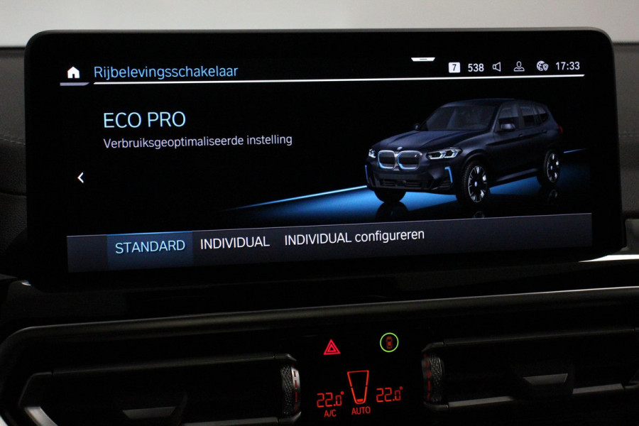 BMW iX3 Executive M-Sport 80 kWh Leder Panoramisch Schuif-Kantel dak Camera Elektrisch bedienbare achterklep Climate control